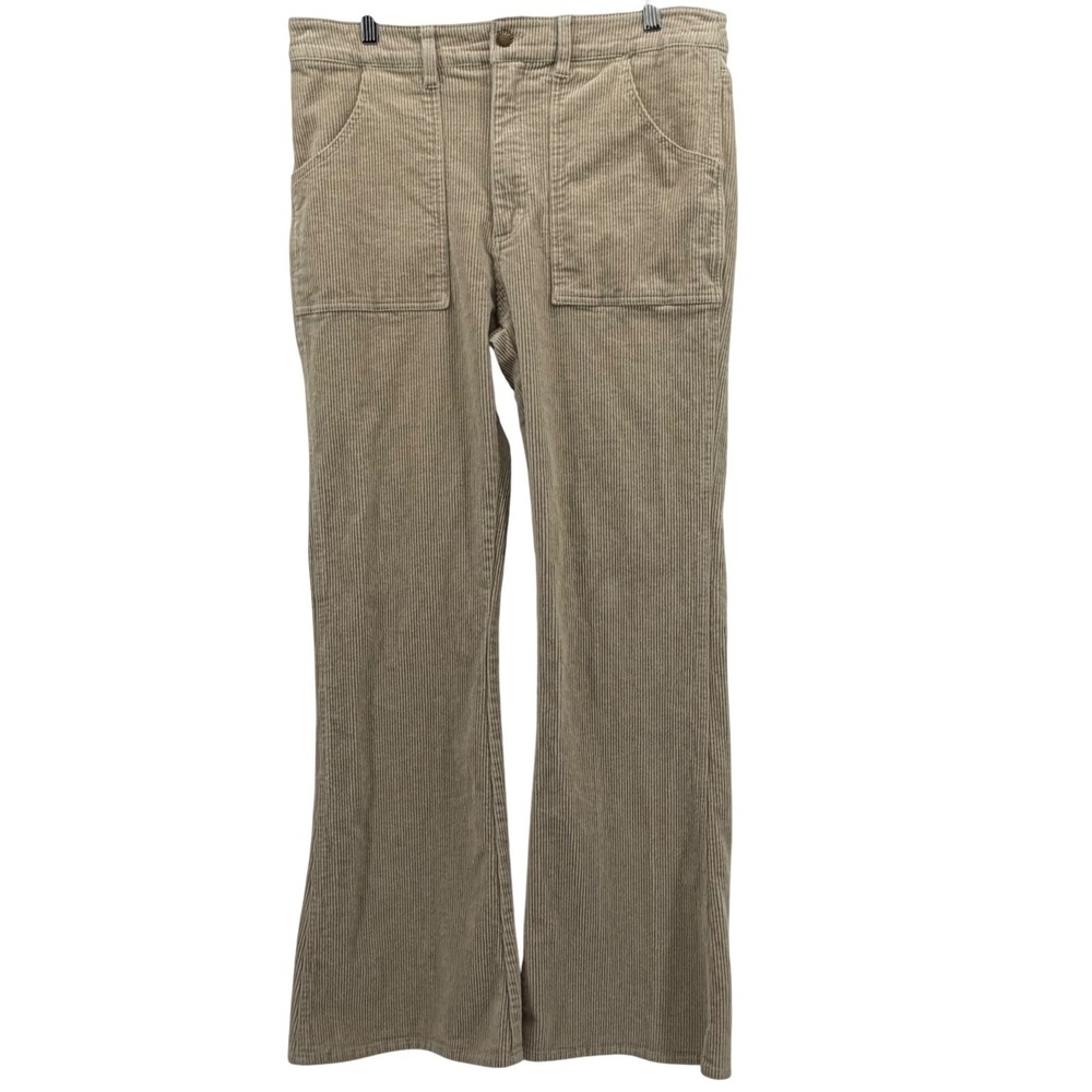 Hammies Corduroy Pants Mens 33x32 Tan Bell Bottom Flare Retro Santa Barbara
